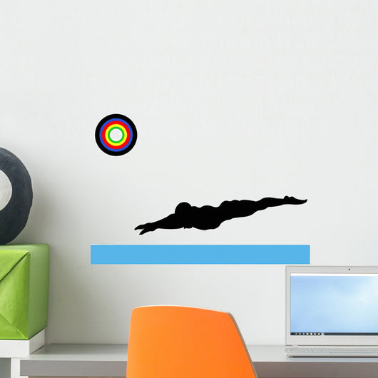 Olympics Swimming Male Wall Decal