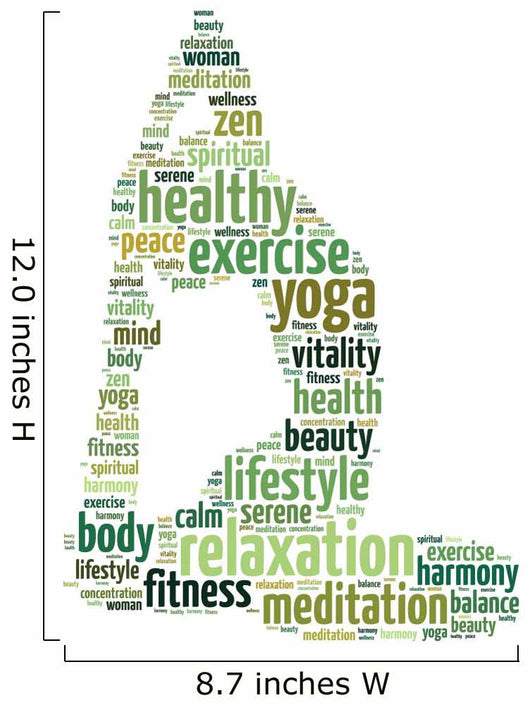Words Illustration Woman Doing Wall Decal