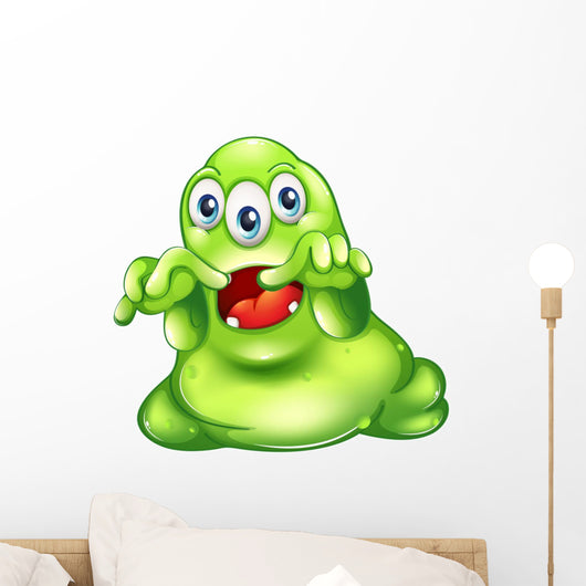 Green Monster Horror Wall Decal
