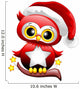 Baby Owl Christmas Santa Wall Decal