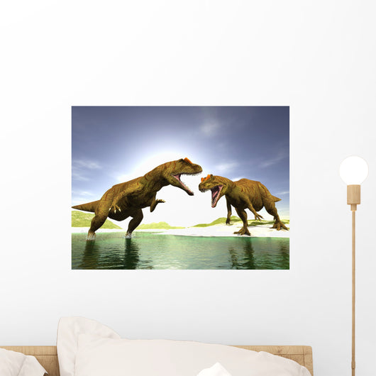 Two Dinosaurs Wall Decal