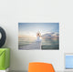 Caucasian Woman Practicing Yoga Wall Decal