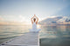 Caucasian Woman Practicing Yoga Wall Decal