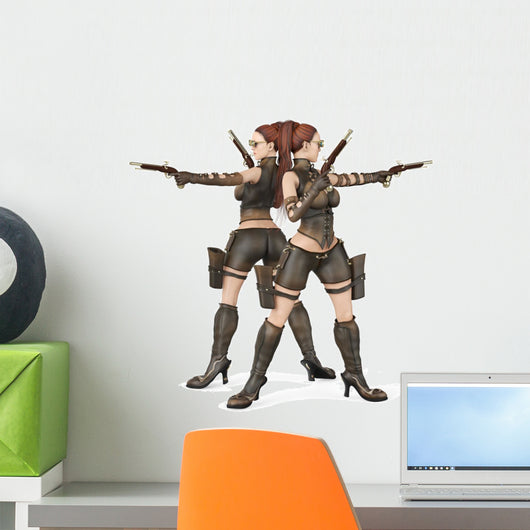 Far West Girl Doble Wall Decal