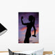 Weights Lifting Silhouette Teen Wall Decal