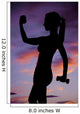 Weights Lifting Silhouette Teen Wall Decal