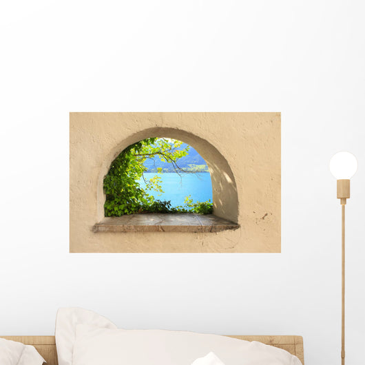 Wolfgangsee Lake from Window Wall Decal