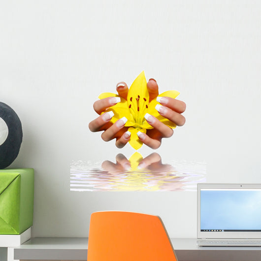Nail Reflection with Beautiful Wall Decal