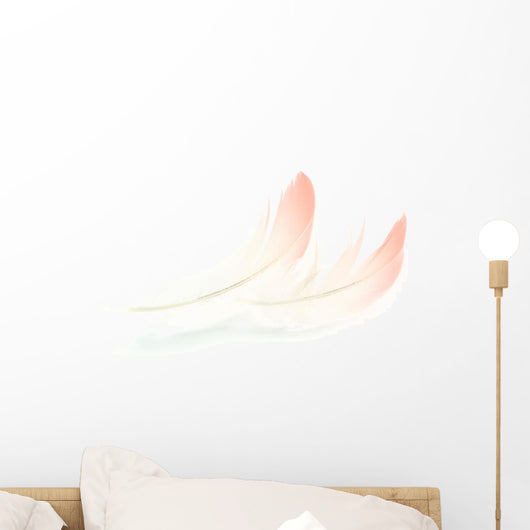 Flamingo Feather Wall Decal