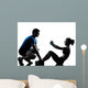 Man Woman Exercising Abdominal Wall Decal