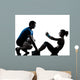 Man Woman Exercising Abdominal Wall Decal