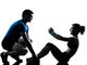 Man Woman Exercising Abdominal Wall Decal