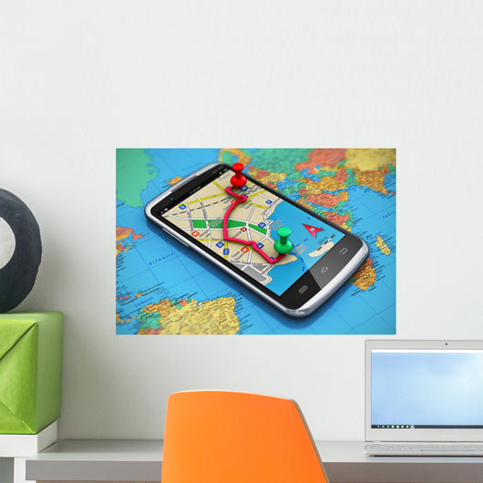 Gps Navigation Travel and Wall Decal