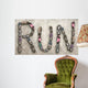 Different Shoe Sole Forming Wall Decal