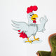 Cute Chicken Cartoon Posing Wall Decal