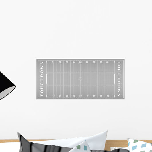 American Football Field Soccer Wall Decal Design 2