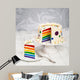 Rainbow Birthday Cake Wall Decal
