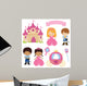 Cute Princess and Prince Wall Decal