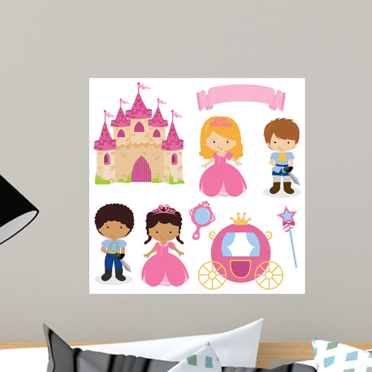 Cute Princess and Prince Wall Decal