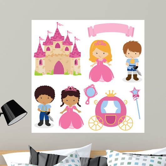 Cute Princess and Prince Wall Decal