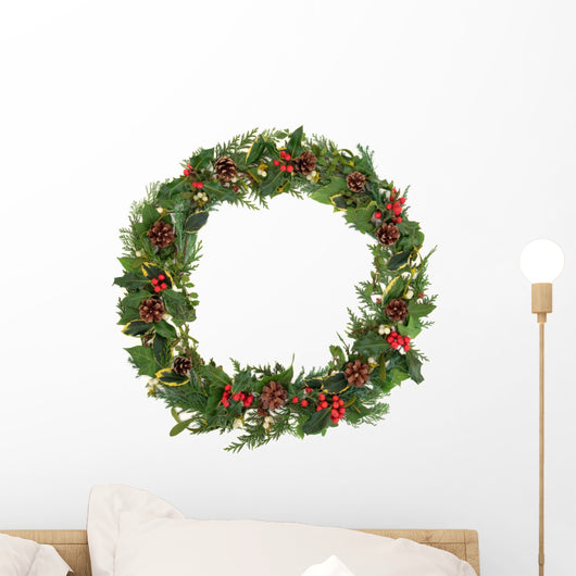 Christmas Wreath Wall Decal