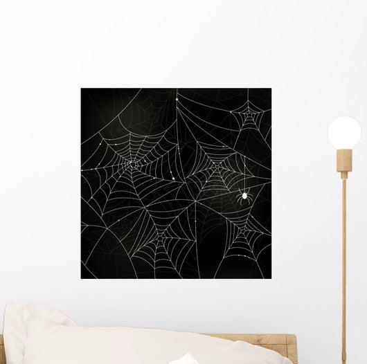 Vector Illustration Scary Spider Wall Decal Design 1