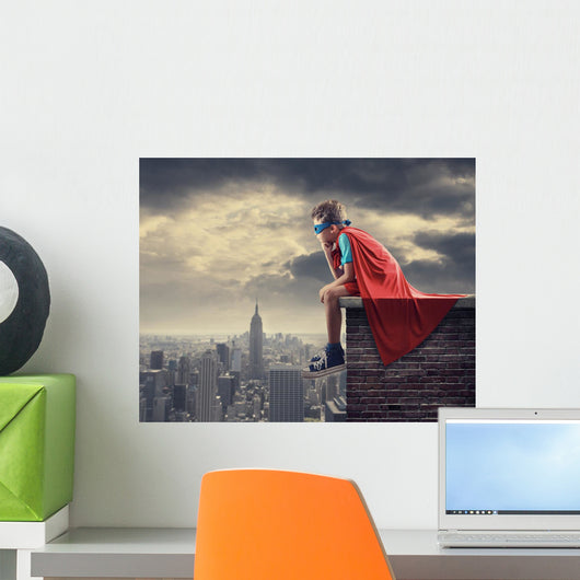 Little Superhero Wall Decal