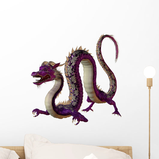 Purple Jewel Dragon Wall Decal