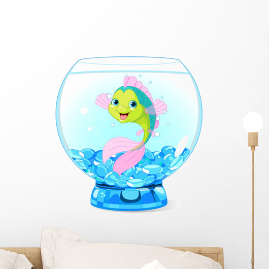 Cute Cartoon Fish Aquarium Wall Decal