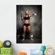 Beautiful Muscular Bodybuilder Woman Wall Decal