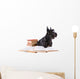 Scotch Terrier with Books Wall Decal