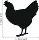 Silhouette Chicken White Wall Decal