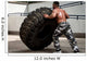 Muscular Man Participating Cross Wall Decal