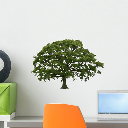 Abstract Summer Oak Tree Wall Decal