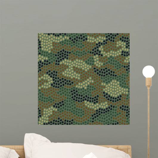 Stars Camouflage Wall Decal