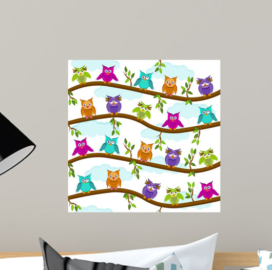 Eulen Bei Tag Wall Decal
