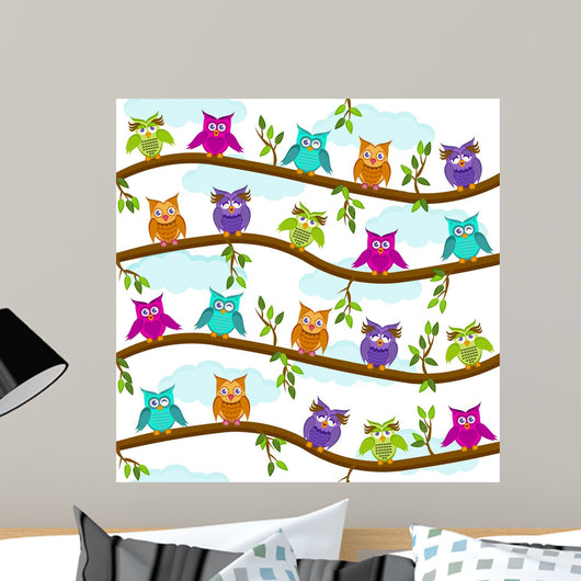 Eulen Bei Tag Wall Decal