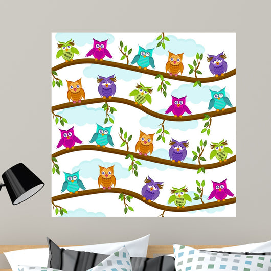 Eulen Bei Tag Wall Decal
