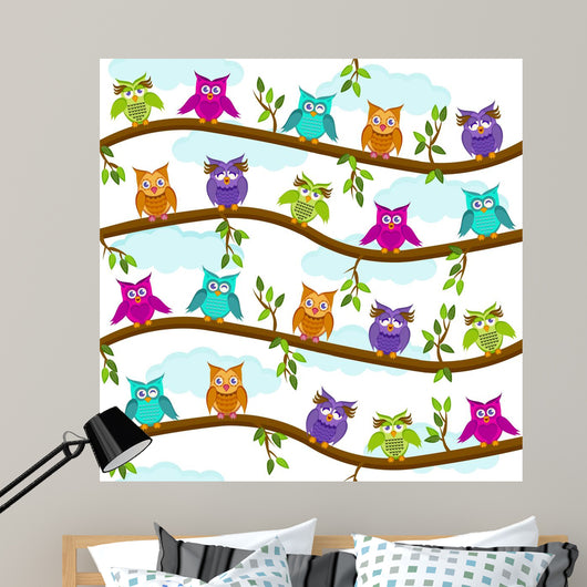 Eulen Bei Tag Wall Decal