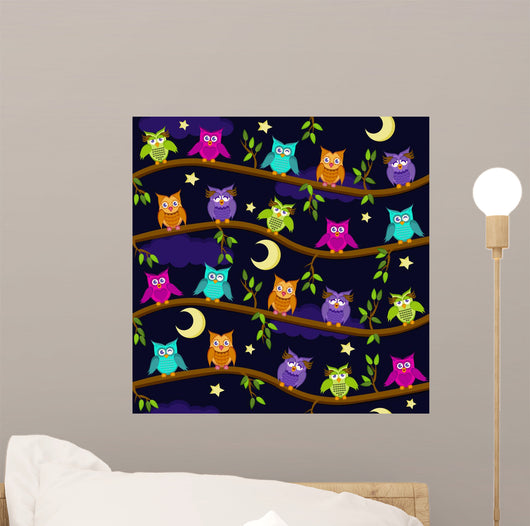 Eulen Der Nacht Wall Decal