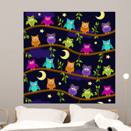 Eulen Der Nacht Wall Decal