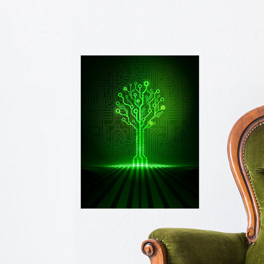 Circuit Tree Wall Decal