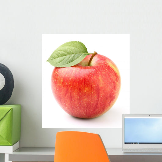 Apple with Leaf Wall Decal