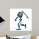 Blue Mega Robot Running Wall Decal