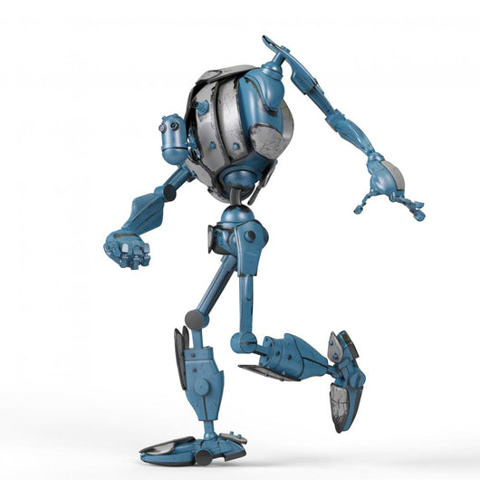 Blue Mega Robot Running Wall Decal