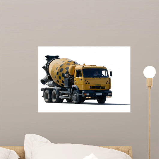 Cement Mixer Truck Wall Decal