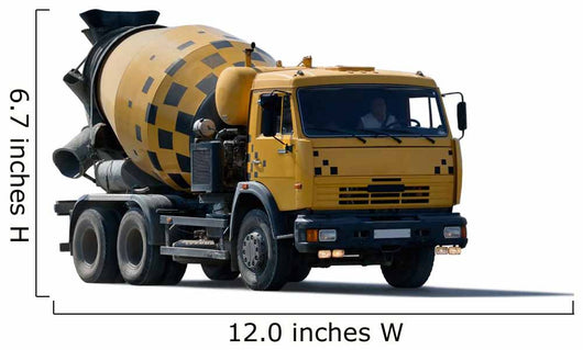 Cement Mixer Truck Wall Decal