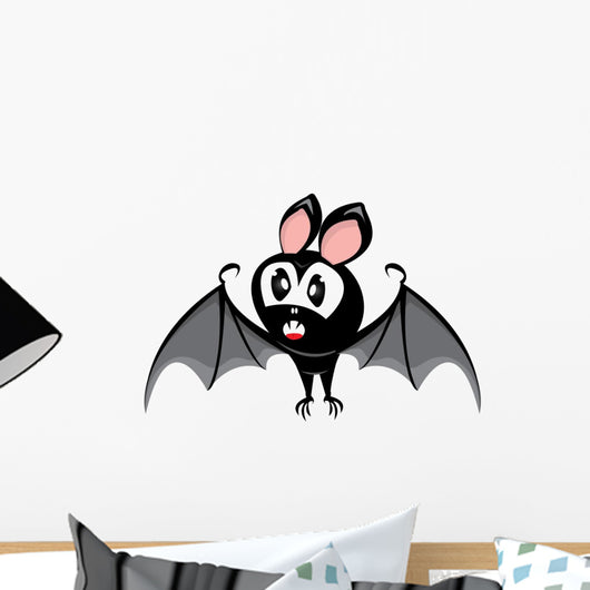 Vector Funny Devil Bat Wall Decal