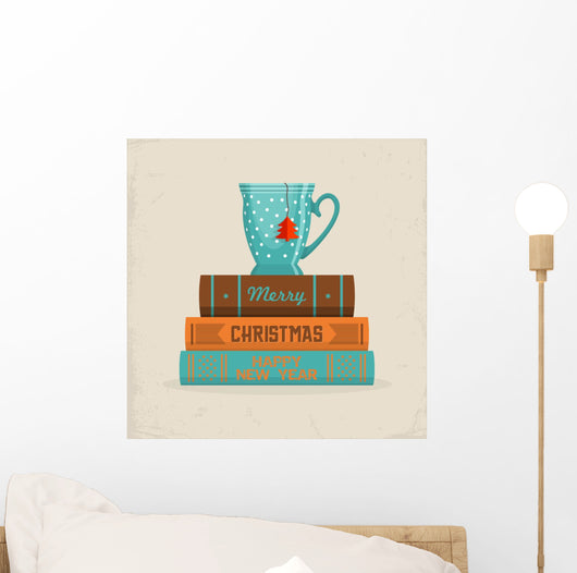 Merry Christmas Greeting Card Wall Decal