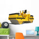 Road Roller White Wall Decal Design 2